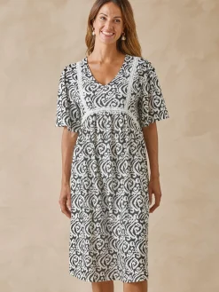 Femme Daxon Robe évasée élastiquée taille