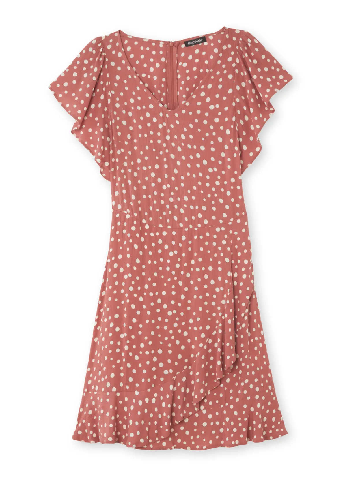 Femme Daxon Robe volantée en crêpe fluide