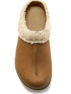 Femme Pédiconfort Sabos cuir velours semelle amovible