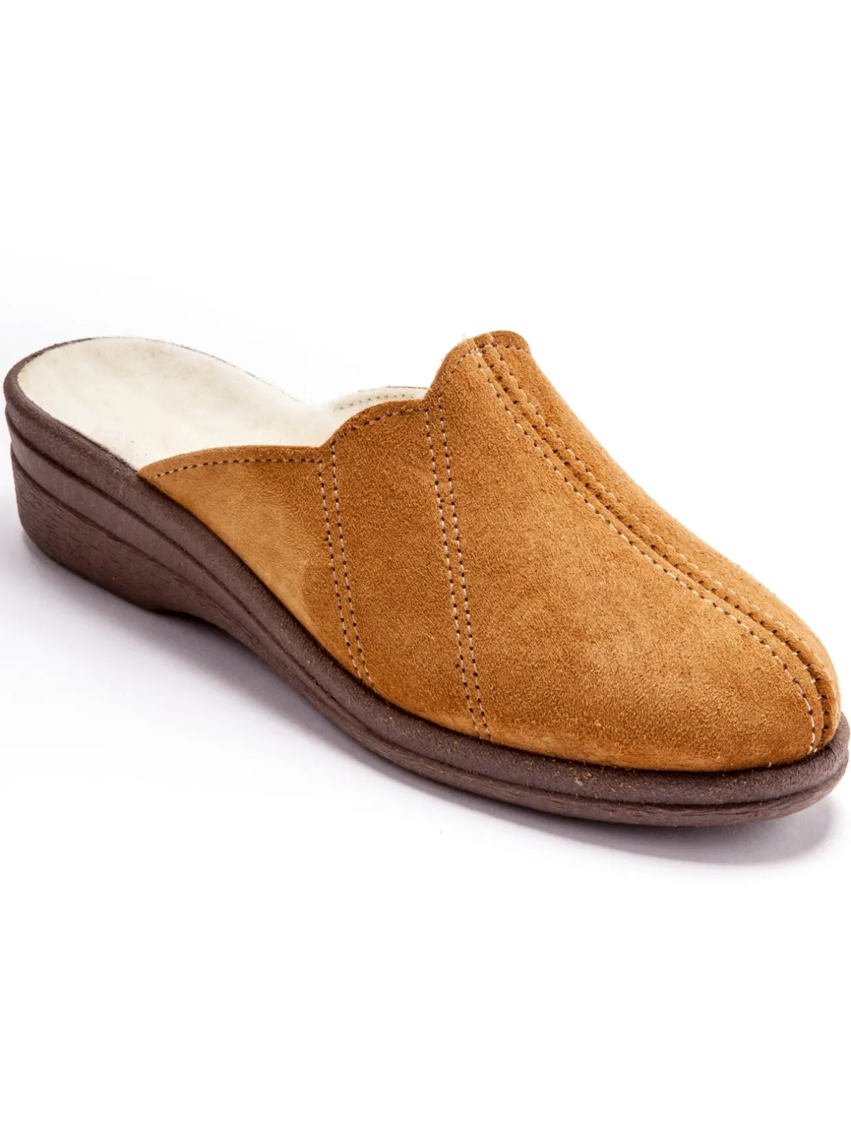 Femme Pédiconfort Sabots cuir fourrés laine majoritaire