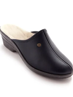 Femme Pédiconfort Sabots fourrés laine, bien emboîtants