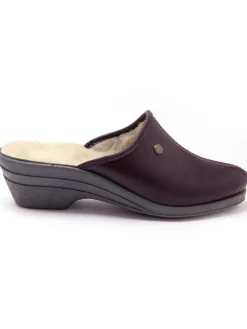 Femme Pédiconfort Sabots fourrés laine, bien emboîtants