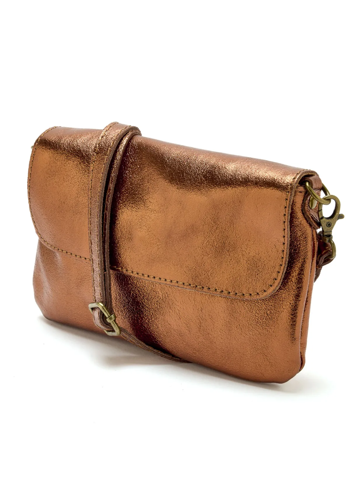 Femme Daxon Sac pochette en cuir à bandoulière