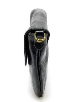 Femme Daxon Sac pochette en cuir à bandoulière