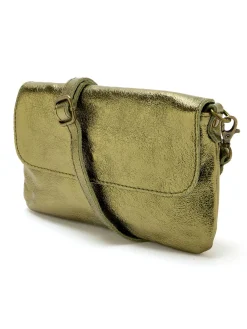 Femme Daxon Sac pochette en cuir à bandoulière