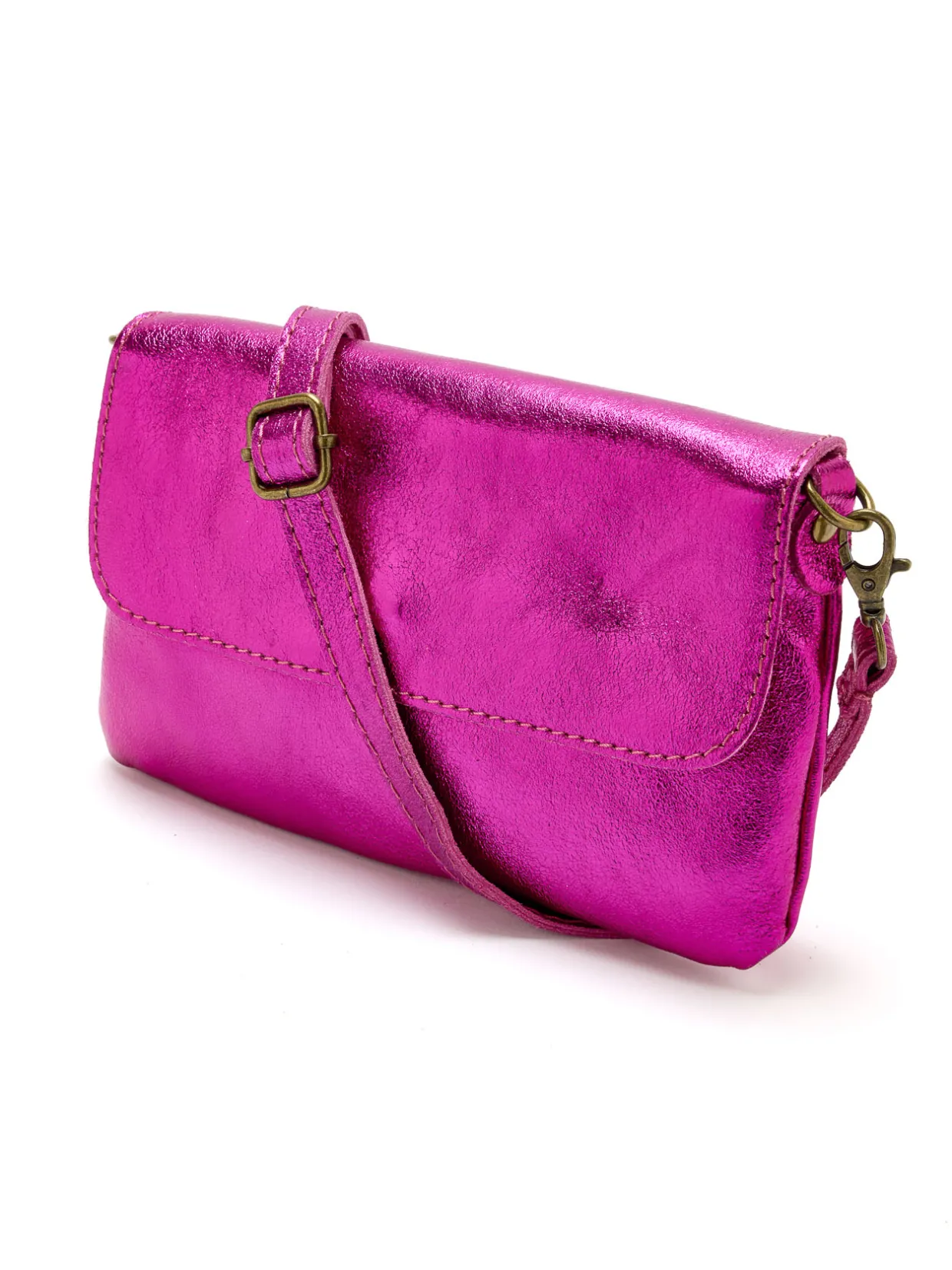 Femme Daxon Sac pochette en cuir à bandoulière