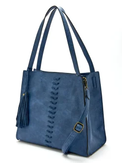 Femme Daxon Sac style cabas à bandoulière