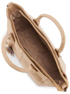 Femme Daxon Sac style cabas en toile de jute