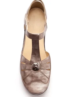 Femme Pédiconfort Salomés à patte scratchée