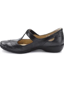 Femme Pédiconfort Salomés cuir avec bijou fantaisie