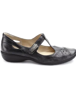 Femme Pédiconfort Salomés cuir avec bijou fantaisie