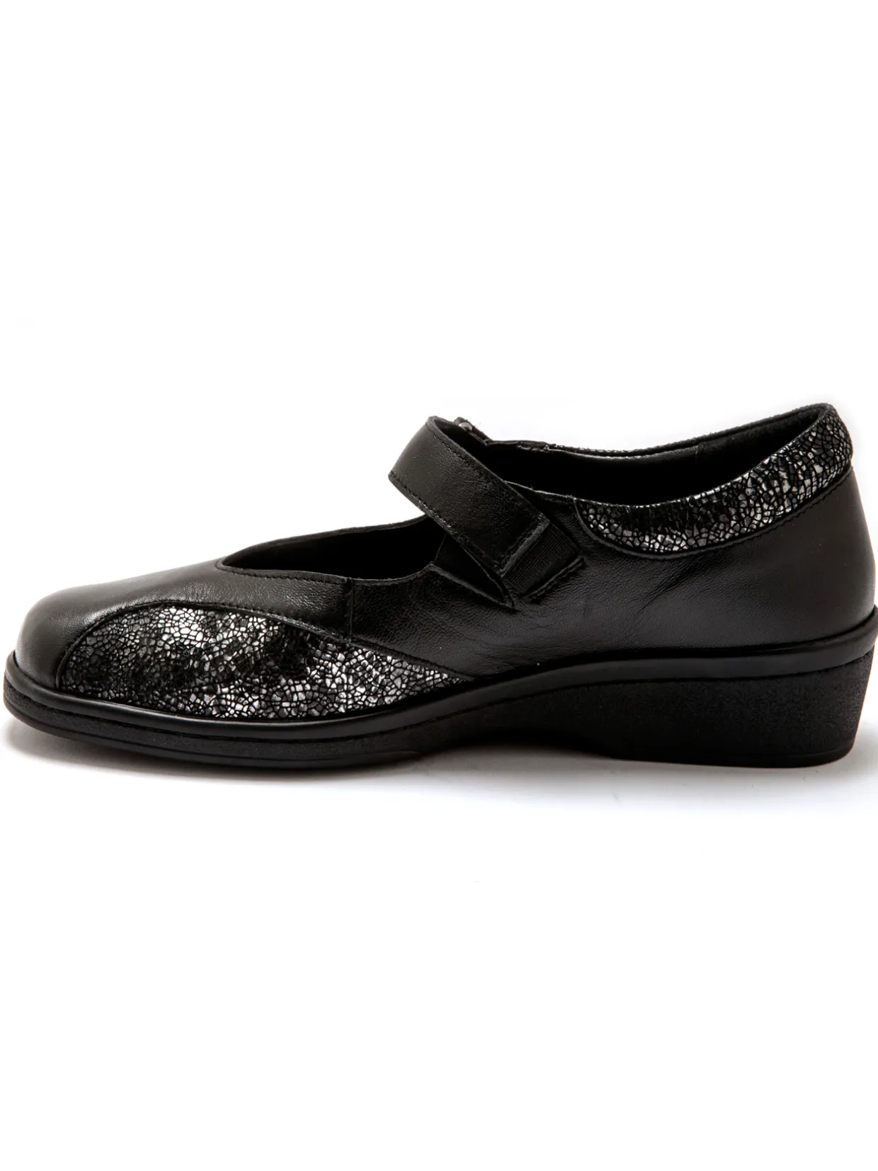 Femme Pédiconfort Salomés extra larges semelle amovible