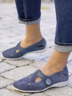 Femme Pédiconfort Salomés fantaisie à scratch