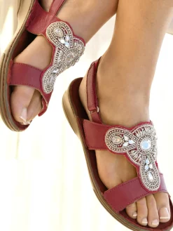 Femme Pédiconfort Sandales à aérosemelle ultra larges