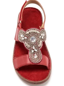 Femme Pédiconfort Sandales à aérosemelle ultra larges