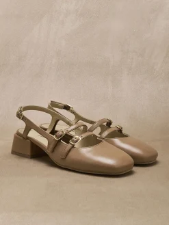 Femme Pédiconfort Sandales à brides cuir verni