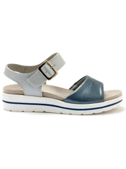 Femme Pédiconfort Sandales à patte scratch sous boucle