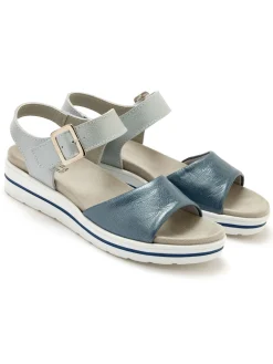 Femme Pédiconfort Sandales à patte scratch sous boucle