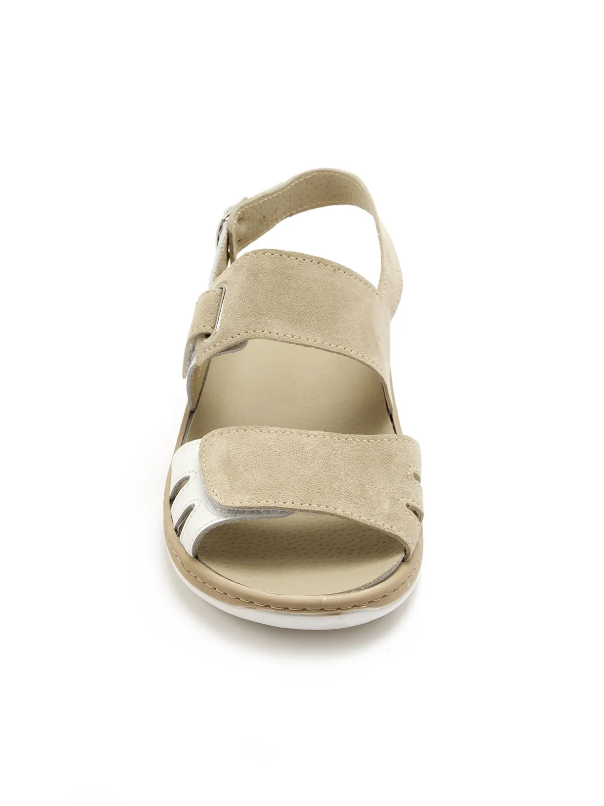 Femme Pédiconfort Sandales à pattes scratch