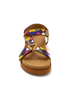 Femme Pédiconfort Sandales 3 pattes scratchs