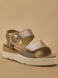 Femme Pédiconfort Sandales à scratch aérosemelle amovible