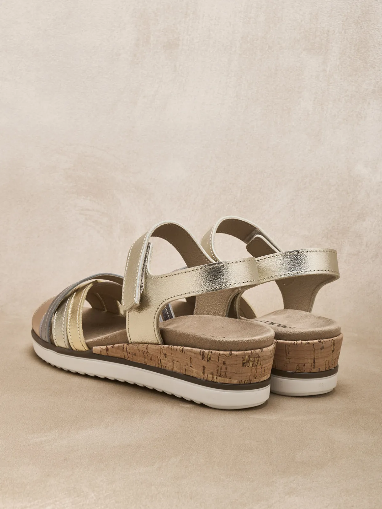 Femme Pédiconfort Sandales à scratch aérosemelle amovible