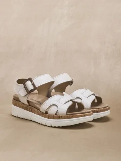 Femme Pédiconfort Sandales à scratch semelle amovible