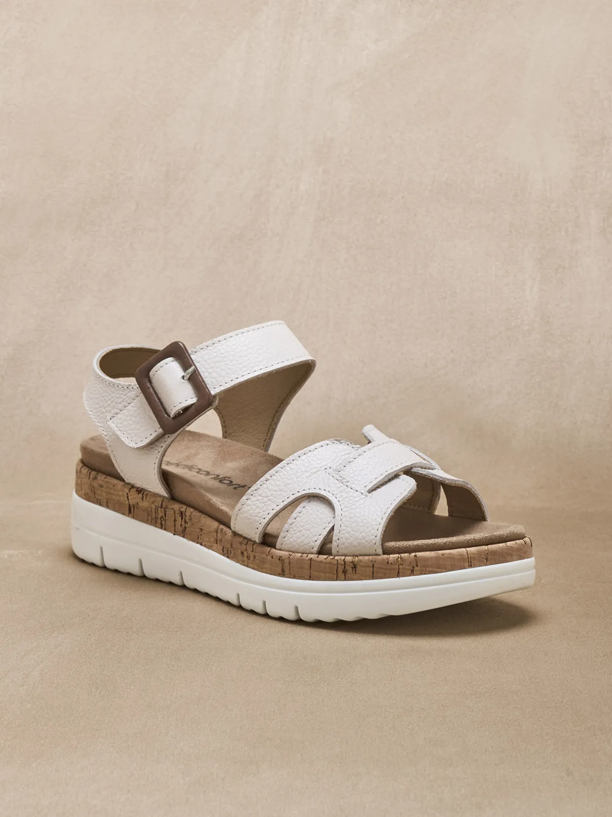 Femme Pédiconfort Sandales à scratch semelle amovible