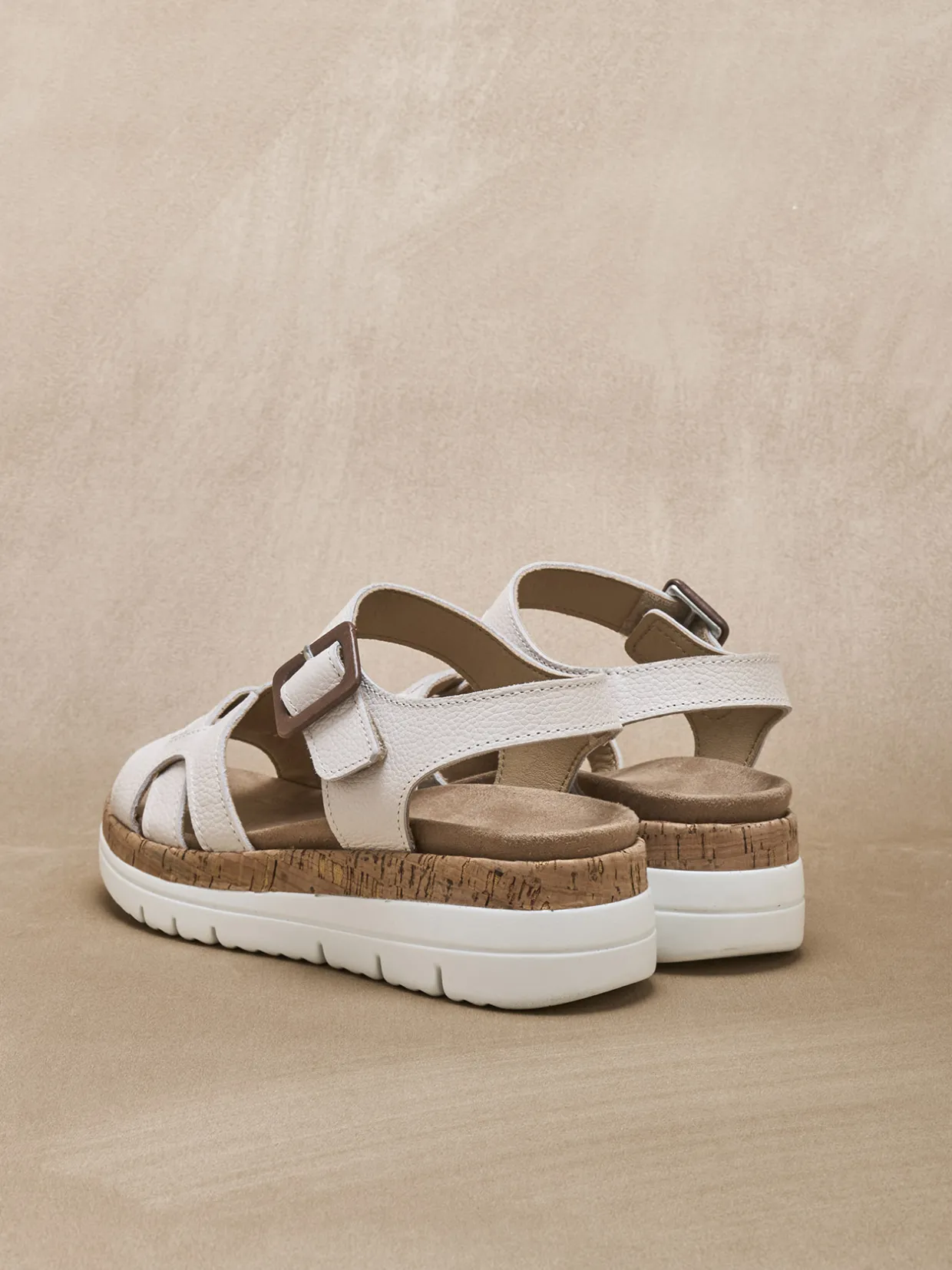 Femme Pédiconfort Sandales à scratch semelle amovible