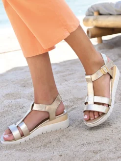 Femme Pédiconfort Sandales à scratch sous boucle