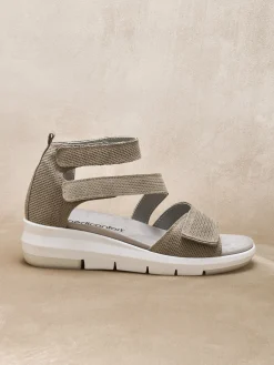 Femme Pédiconfort Sandales à scratchs aérosemelle amovible