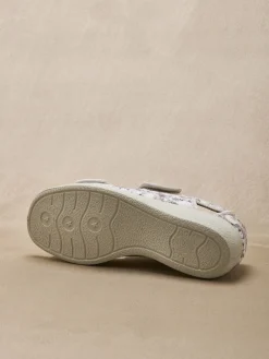 Femme Pédiconfort Sandales à scratchs ouverture totale