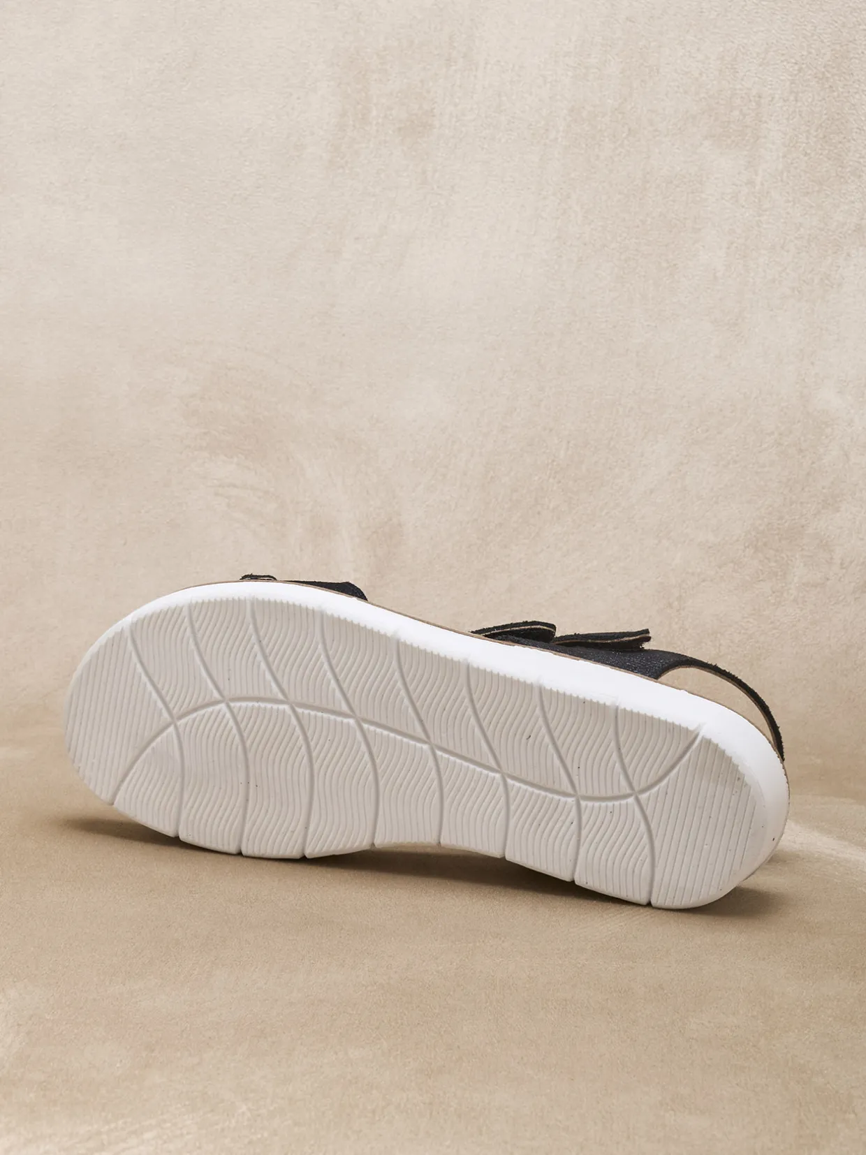 Femme Pédiconfort Sandales à scratchs ouverture totale