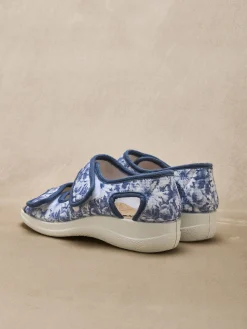 Femme Pédiconfort Sandales à scratchs ouverture totale