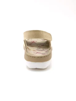 Femme Pédiconfort Sandales à scratchs tout ultra larges