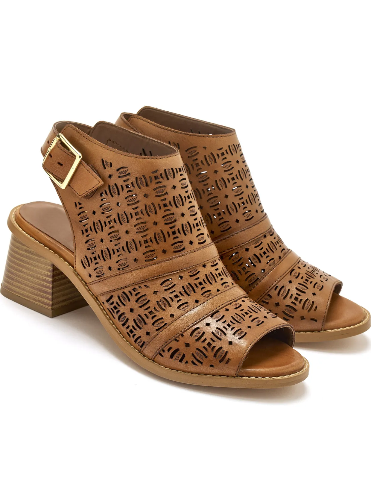 Femme Pédiconfort Sandales ajourées en cuir