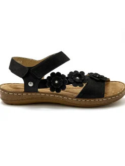 Femme Pédiconfort Sandales avec scratchs à la cheville