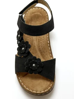 Femme Pédiconfort Sandales avec scratchs à la cheville