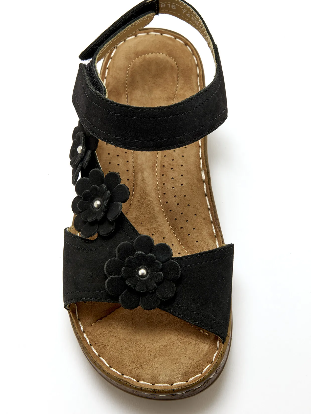 Femme Pédiconfort Sandales avec scratchs à la cheville