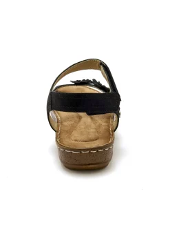 Femme Pédiconfort Sandales avec scratchs à la cheville