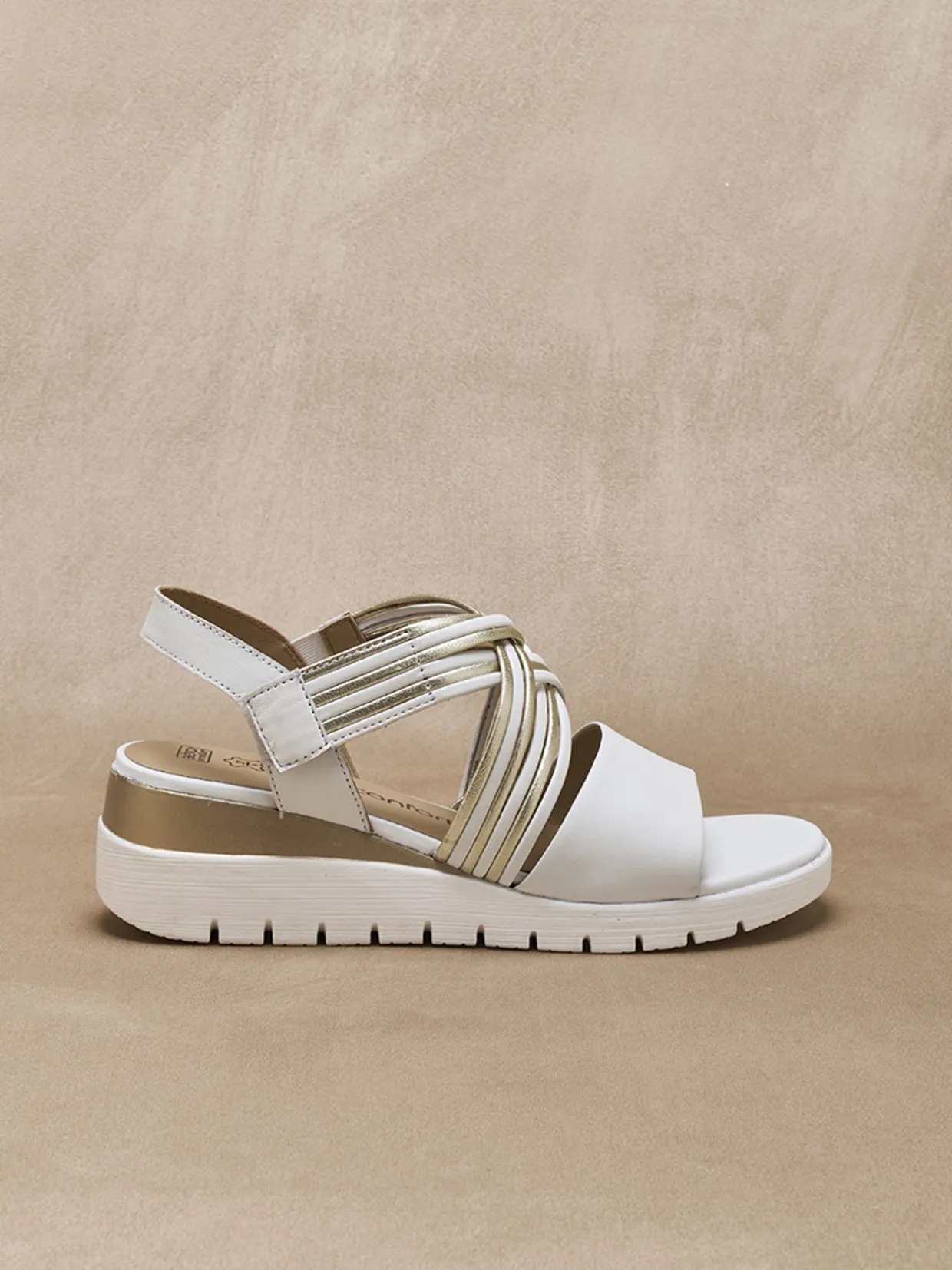 Femme Pédiconfort Sandales brides croisées à scratch