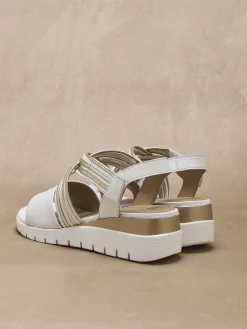 Femme Pédiconfort Sandales brides croisées à scratch