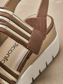 Femme Pédiconfort Sandales brides croisées à scratch