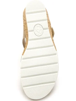 Femme Pédiconfort Sandales compensées double scratch