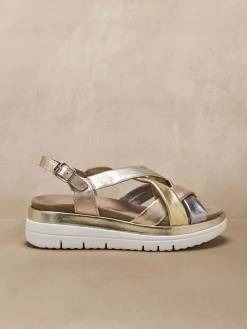 Femme Pédiconfort Sandales compensées semelle amovible