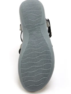 Femme Pédiconfort Sandales cuir à cabochon métal