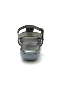 Femme Pédiconfort Sandales cuir à cabochon métal