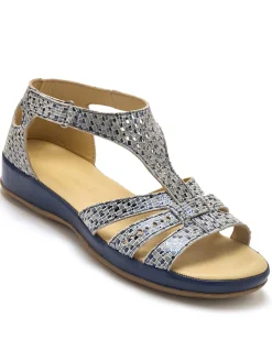 Femme Pédiconfort Sandales cuir ajouré