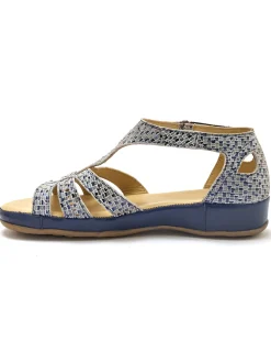 Femme Pédiconfort Sandales cuir ajouré