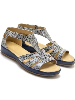 Femme Pédiconfort Sandales cuir ajouré